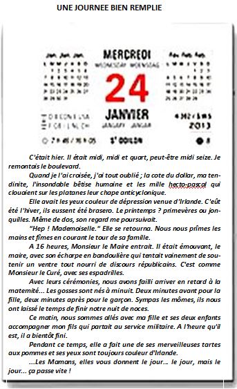 journée bien remplie